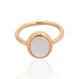 Superoro 18K Rose Gold Quartz Ring